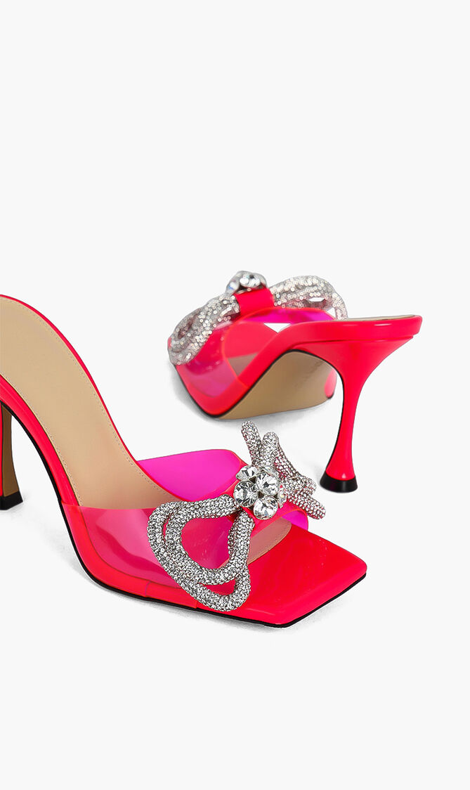 Square Toe Double Bow Platforms