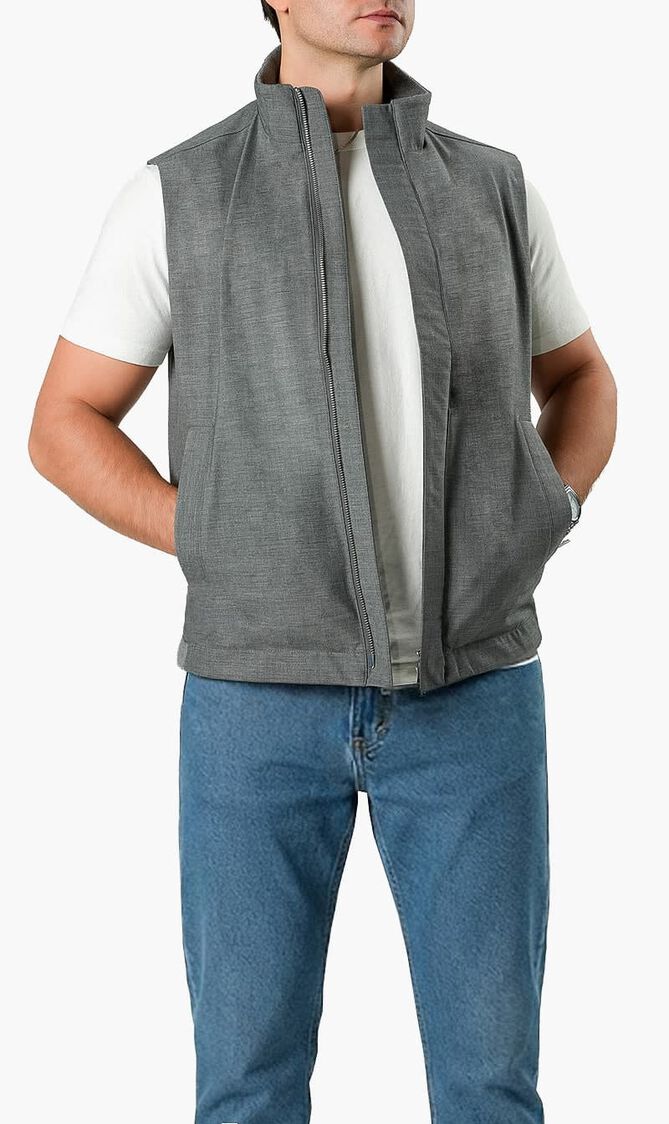 ANGELO KAHEL VEST GRAY YLK 7501