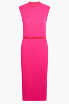 SLVS HIGH NECK KNIT DRESS