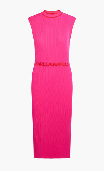SLVS HIGH NECK KNIT DRESS