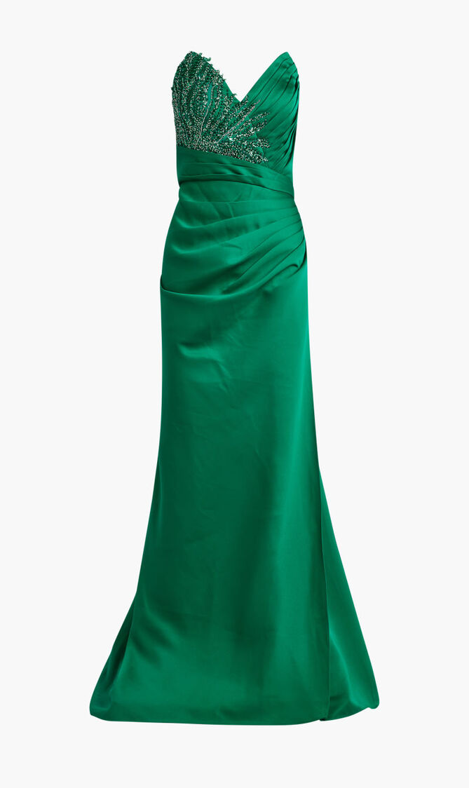 BEADED BUST DRESS