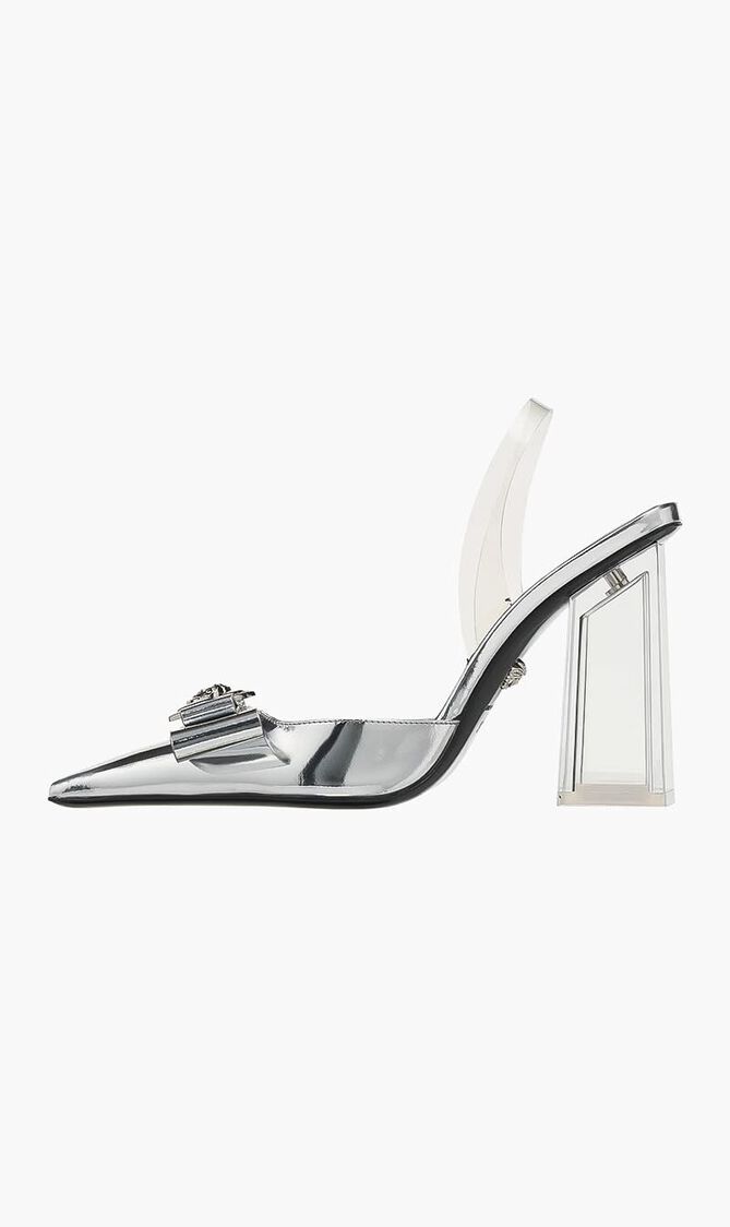 Gianni Ribbon Metallic Pumps