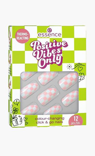 Essence Positive Vibes Only Colour-Changing Click & Go Nails 01