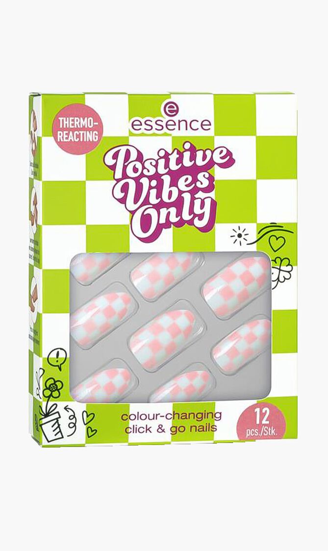 Essence Positive Vibes Only Colour-Changing Click & Go Nails 01
