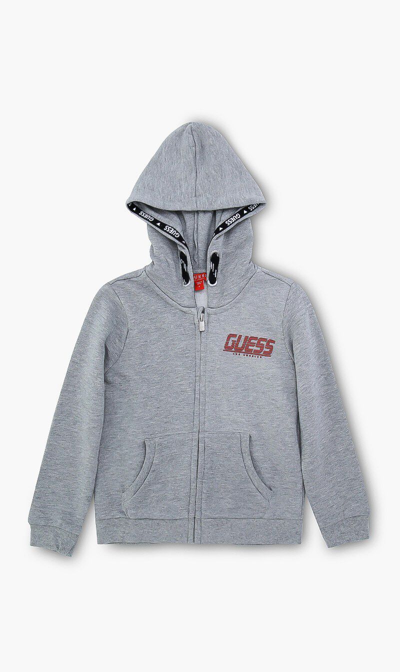 Guess classic logo pullover hoodie store