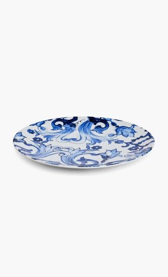 Blu Mediterraneo Fiore Piccolo Charger Plate Blue Round 31cm