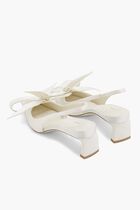 QUEENA FLORAL APPLIQUES SLINGBACK PUMPS