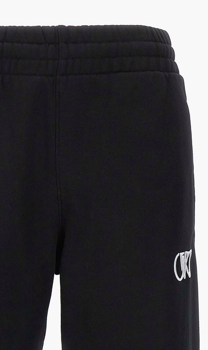 EMBR OW CUFF SWEATPANT BLACK WHITE