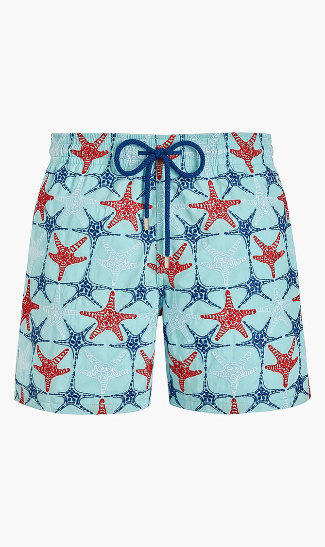 Embroidered Stars Swim Shorts