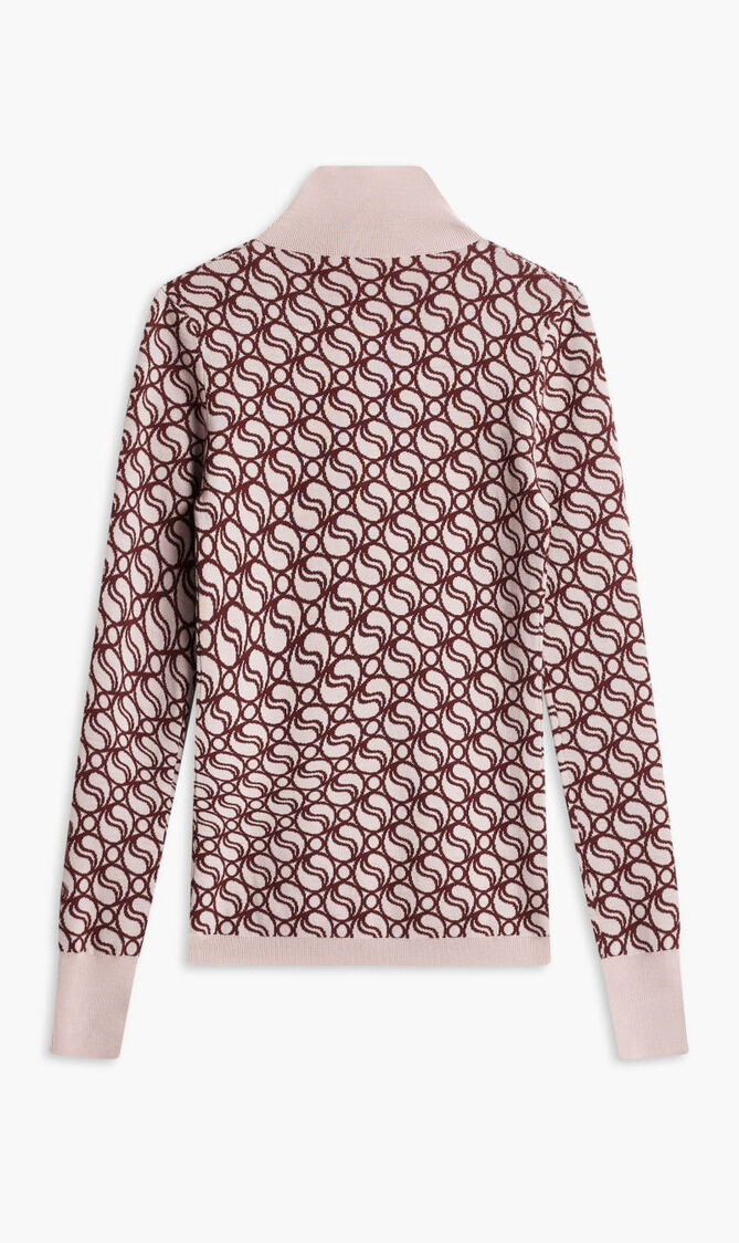 S WAVE ALL OVER KNIT JUMPER