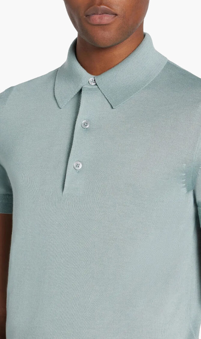 Short Sleeved Polo T Shirt