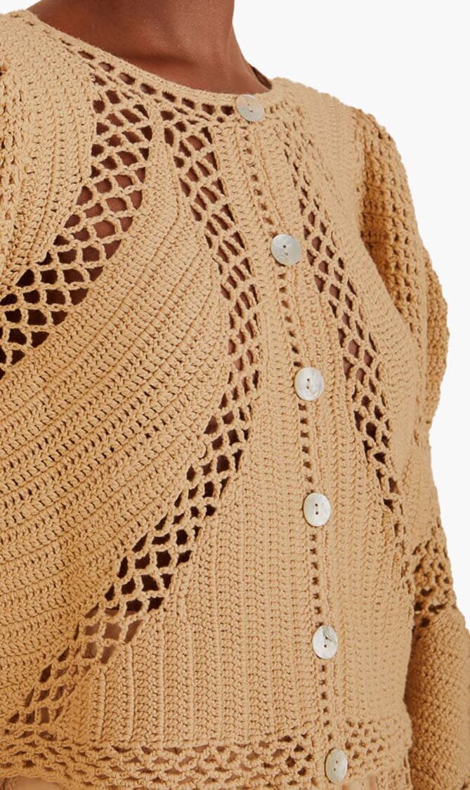 Flower Crochet Cardigan