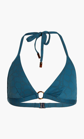 Flechett Turtle Shell Halter Bikini Top