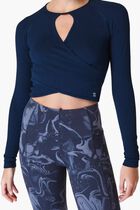 Mindful Seamless Wrap Long Sleeve Top