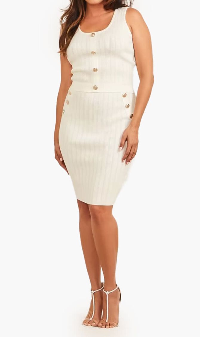 Andromeda Stitched Sweater Skirt