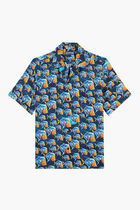 Piranha Print Bowling Shirt