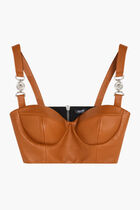 MEDUSA '95 LEATHER BUSTIER TOP
