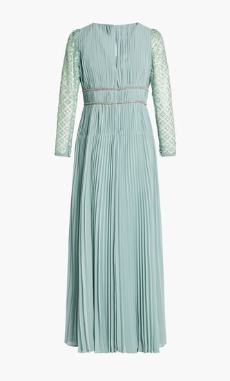 SAGE CHIFFON MAXI DRESS