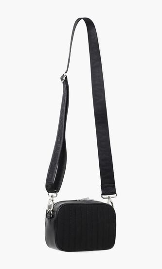 Quilted Twill Panels Crossbody