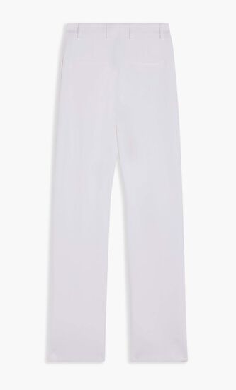 VISCOSE BLEND DOUBLE CREPE TROUSERS