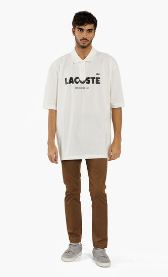 Lacoste L!VE Printed Unisex Polo Shirt