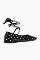 ANE CRYSTAL LACE UP FLAT NAPPA