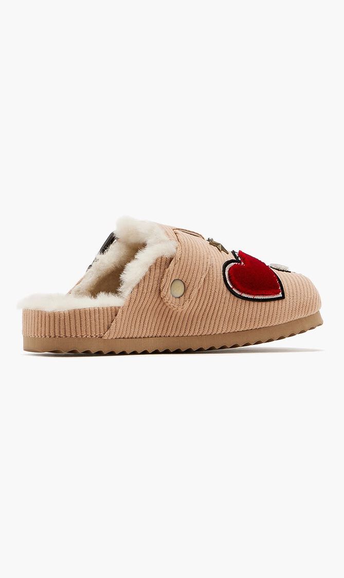 SABOT WITH VELVET AND PATCHES