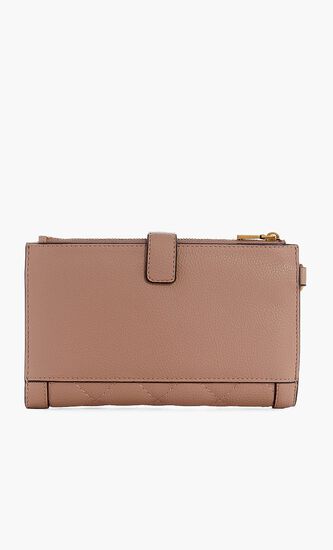 Abey Quilted Long Zip Wallet