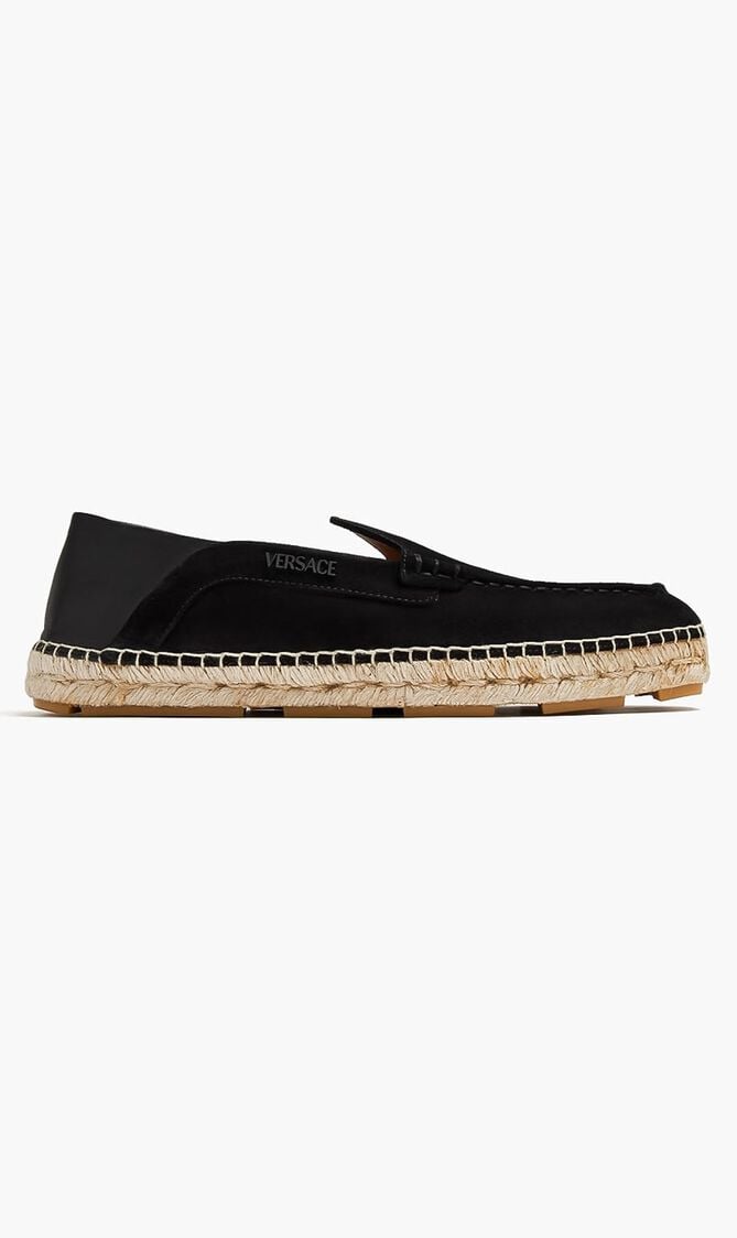 Logo Suede Espadrilles