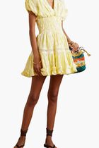 Embroidered Cotton Voile Mini Dress