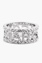 Monogram Pave Ring