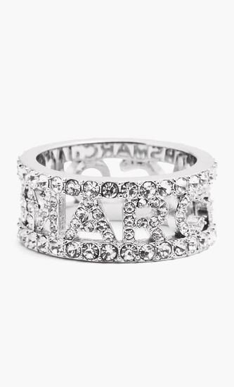 Monogram Pave Ring