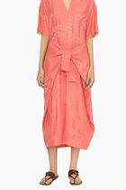 V-neck Tie Waist Dress