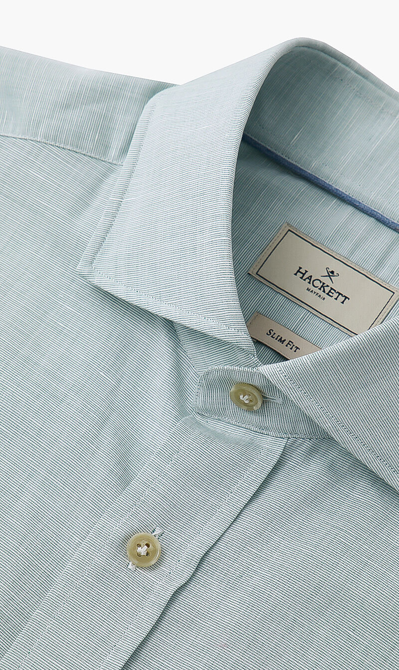 Buy HACKETT LONDON Plain Lux Linen Shirt for SAR 311.50 The Deal Outlet