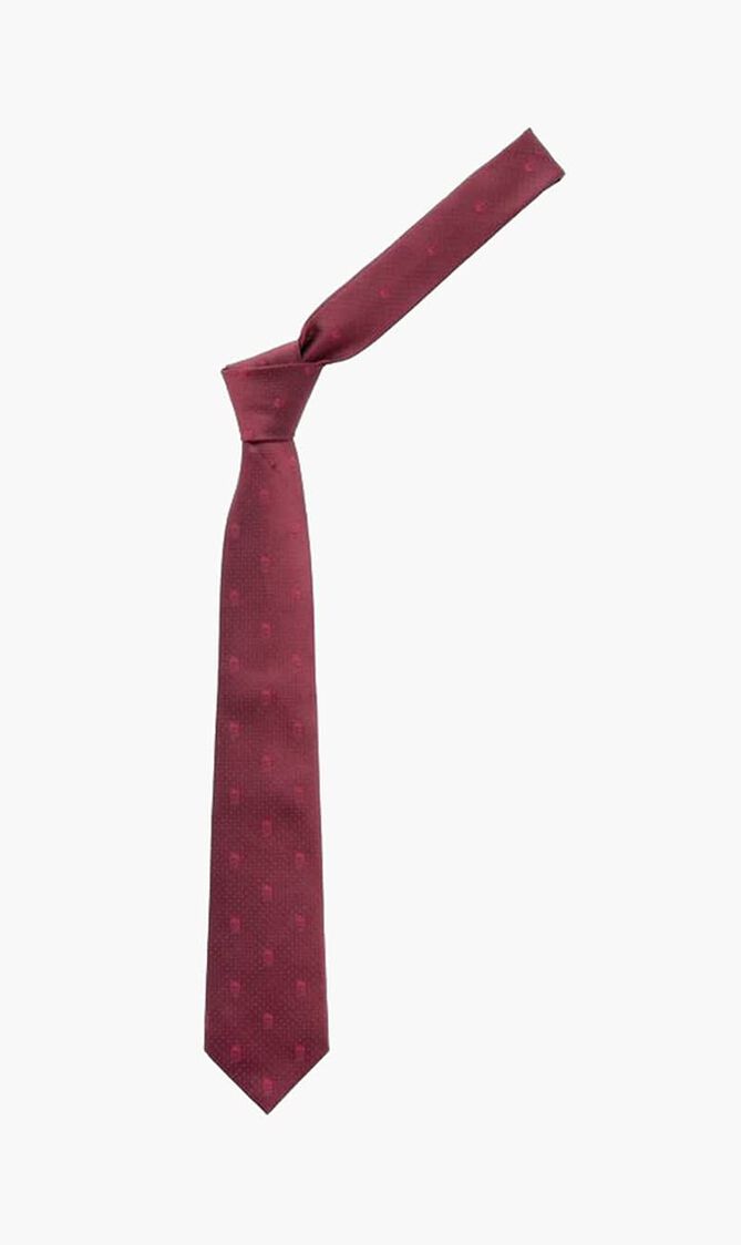 Skull Polka Dot Tie