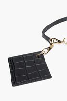Croc-embossed Mirror Logo Belt Croc-embossed Mirror Logo Belt