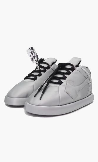 Bump Sneaker Home Syn Leather Silver Bla