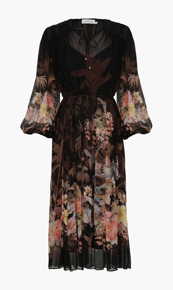 ILLUMINATE DRAWN SHEATH DRESS