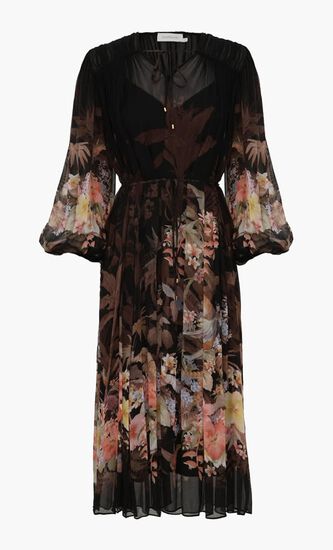 ILLUMINATE DRAWN SHEATH DRESS