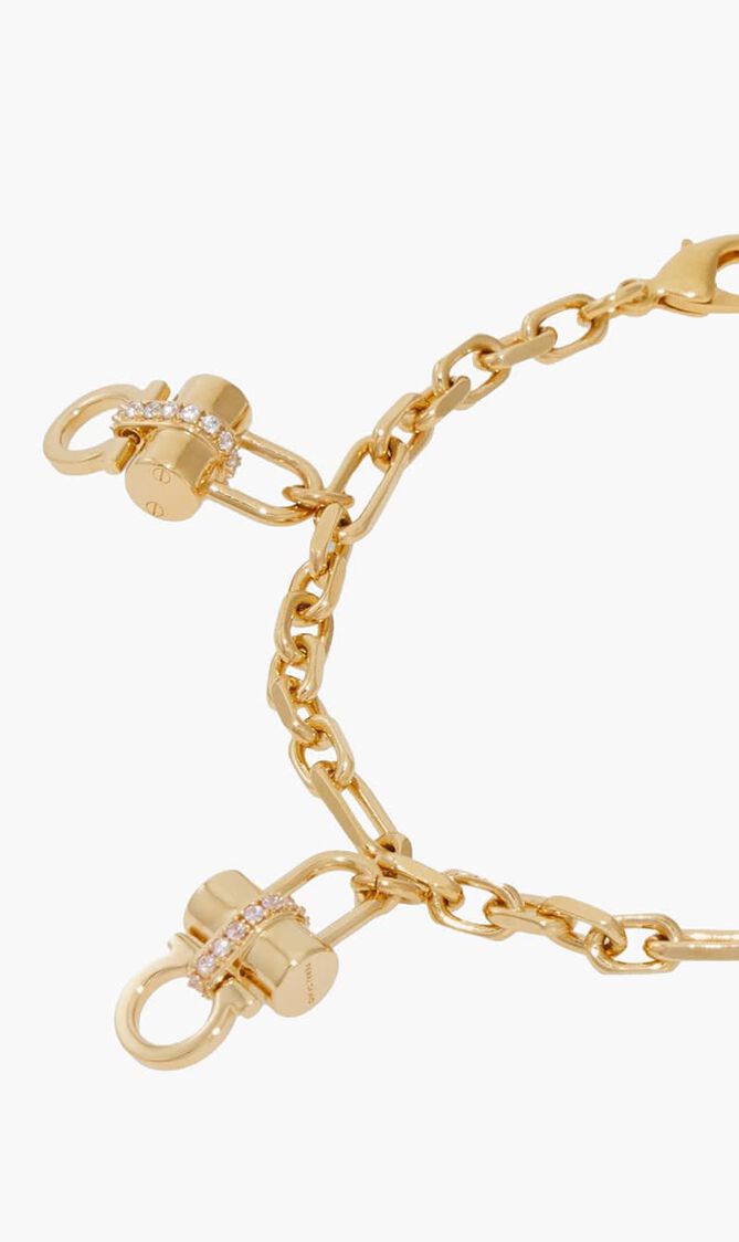 Gancini Padlock Charms Bracelet