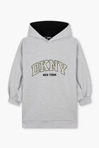 Logo Embroidered Hooded Dress