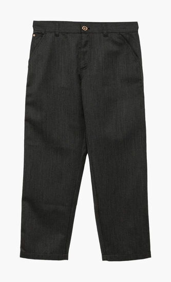 INFORMAL PANT WOOL TWILL MOULINE FABRIC