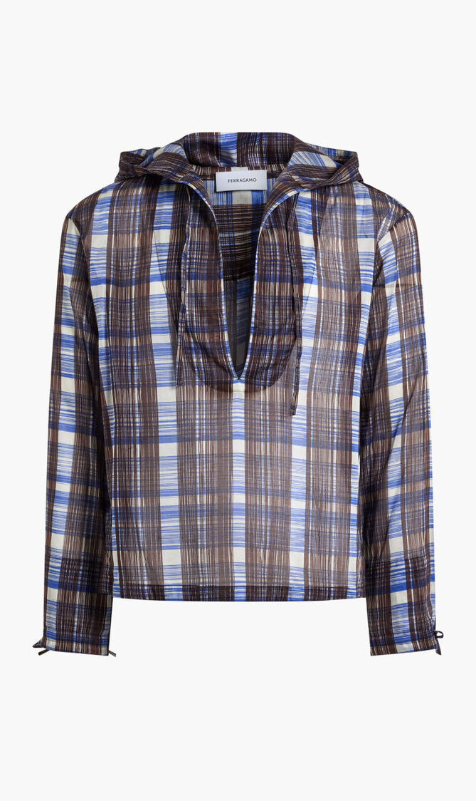 AUGUST CHECK PRINT BLOUSON