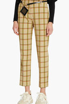 Chequered Belted Pants