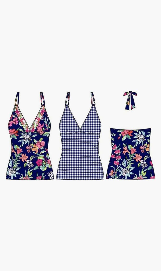 SUMMER FLORAL REV X BACK 1PC