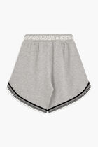SHORT MELANGE FLEECE + CONTRAST + MEDUSA EMBROIDEY