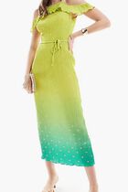 Claudia Gold Fleck Maxi Dress