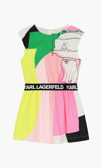 LOGO WAISTBAND DRESS
