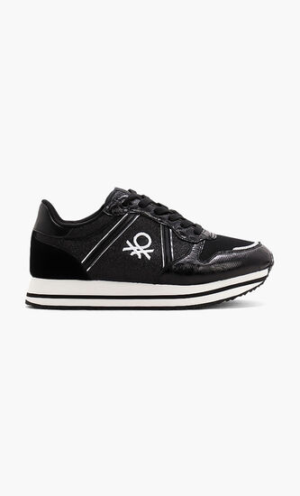 Silky Metal Glitter Sneakers