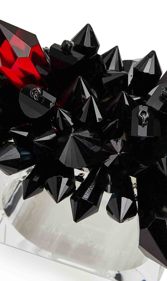 طقم حلقات مناديل المائدة زينيت باللون الأسود - 4 قطع